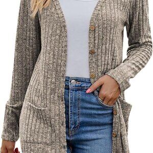 Women’s 2025 Fall Fashion Cardigan Lightweight Soft Knit Cardigan for Women Long